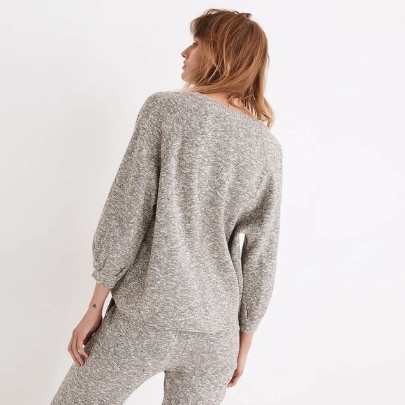 Madewell - Telluride Pullover Sweater - Marled Storm - Picture 3 of 11